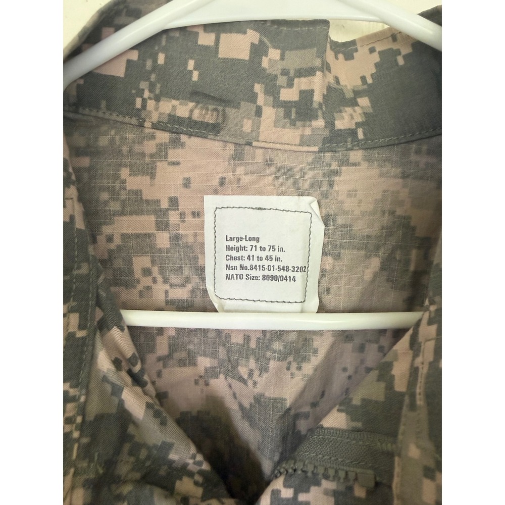Defender M FR ACU Combat Uniform Coat Digital Camo Jacket Large Long UCP NEW - Picture 3 of 4